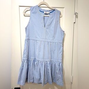 Vineyard Vines M Seersucker Tiered Dress!